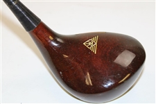 Gay Brewer's Game Used MacGregor Tourney Reg. No. M43T Persimmon Driver with Shaft Sticker