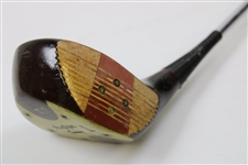 Gay Brewer's Game Used MacGregor Tourney Reg. No. M43T Persimmon Driver with Shaft Sticker