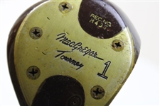 Gay Brewer's Game Used MacGregor Tourney Reg. No. M43T Persimmon Driver with Shaft Sticker