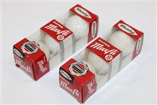 Gay Brewer's Two (2) Unopened Sleeves of Dunlop Super Maxfli Red Dot S Golf Balls - 6 Balls Total