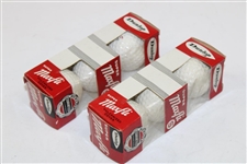 Gay Brewer's Two (2) Unopened Sleeves of Dunlop Super Maxfli Red Dot S Golf Balls - 6 Balls Total