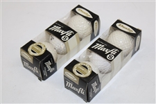 Gay Brewer's Two (2) Unopened Sleeves of Dunlop Ultra 100 Maxfli S Black Dot Golf Balls - 6 Balls Total