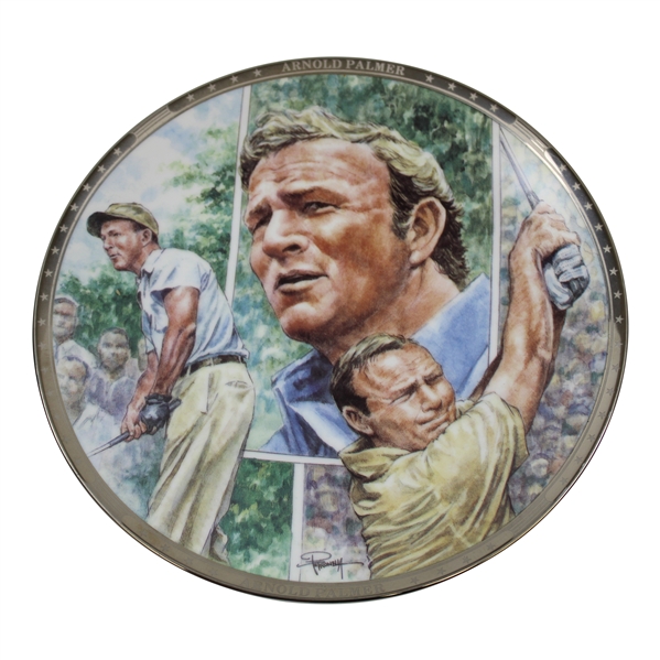 1992 Sports Impressions Arnold Palmer Platinum Ltd Ed Numbered Plate #1120/5000
