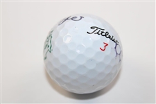 Bernhard Langer Signed Titleist Augusta National Golf Club Logo Golf Ball JSA ALOA