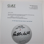 Art Wall Signed Slazenger Masters Logo Golf Ball JSA ALOA