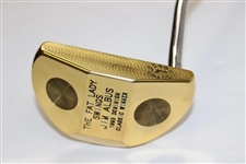 Jim Albus 1995 Dominion Classic Winner Bobby Grace The Fat Lady Sings Gold Plated Putter