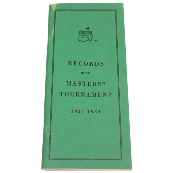 1934 – 1984 Records of The Masters Tournament Booklet