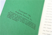 1934 – 1984 Records of The Masters Tournament Booklet