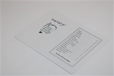 Art Wall Signed Augusta National Golf Club Scorecard JSA ALOA