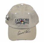 Arnold Palmer Signed Latrobe Country Club Khaki Hat JSA ALOA