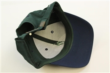 Arnold Palmer Signed 'Arnold Palmer' Latrobe Country Club Green w/Navy Hat JSA ALOA