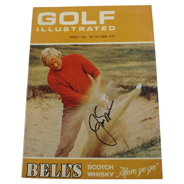 Jack Nicklaus Signed 1975 Golf Illustrated Magazine JSA ALOA