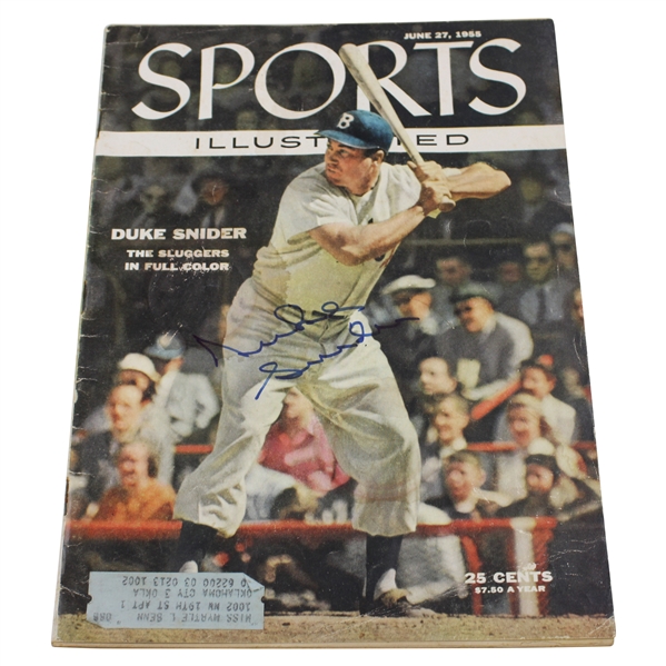 MLB Hall of Famer Duke Snider Signed 1955 Sports Illustrated JSA ALOA