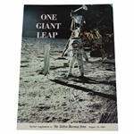Astronaut Neil Armstrong Signed 1969 Dallas Morning One Giant Leap News JSA ALOA