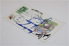 Big 3' Palmer, Nicklaus & Player Plus Trevino & Sarazen Signed Bobby Jones Cachet JSA ALOA