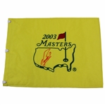 Fuzzy Zoeller Signed 2003 Masters Embroidered Flag JSA ALOA