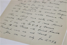 George Low Signed 1935 Handwritten Letter to George Jacobus on Personal Letterhead 9/22 JSA ALOA
