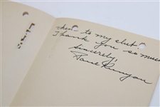Paul Runyan Signed 1935 Handwritten Letter to George 9/30 JSA ALOA