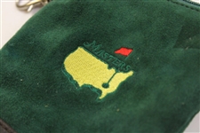Masters Tournament Logo Leather & Fabric Valuables Zip Pouch