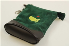 Masters Tournament Logo Leather & Fabric Valuables Zip Pouch