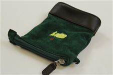 Masters Tournament Logo Leather & Fabric Valuables Zip Pouch