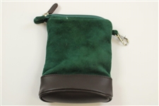Masters Tournament Logo Leather & Fabric Valuables Zip Pouch
