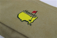Masters Tournament Logo Canvas Khaki Zip Carry Bag/Purse