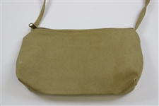Masters Tournament Logo Canvas Khaki Zip Carry Bag/Purse