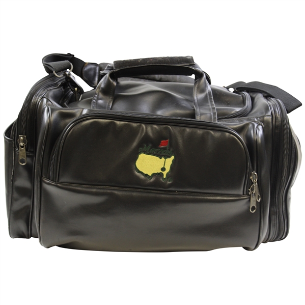 Large Masters Tournament Logo Black Duffel Bag with Strap