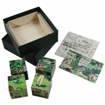1991 Jeff Samborski Ltd Ed Handmade Solid Maple Golf Themed Cube Puzzle Dice #38/350