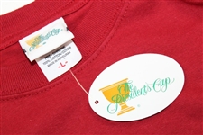 2007 The President's Cup Brick Red Cotton T-Shirt New with Tags - Size Large