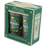 Masters Tournament Frosted Drinking Glasses Made Exclusively by Catstudio in Box