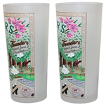 Masters Tournament Frosted Drinking Glasses Made Exclusively by Catstudio in Box