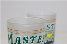 Masters Tournament Frosted Drinking Glasses Made Exclusively by Catstudio in Box