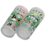 Masters Tournament Frosted Drinking Glasses Made Exclusively by Catstudio in Box