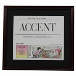 1998 The Palm Beach Coast Golf Cartoon Oh, Is This Your Son/No, My Caddy - Framed