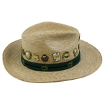 Masters Tournament Straw Hat with Commemorative Pins - New with Tags - Size S/M