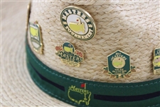 Masters Tournament Straw Hat with Commemorative Pins - New with Tags - Size S/M