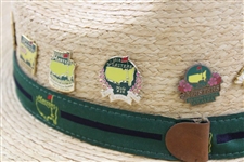Masters Tournament Straw Hat with Commemorative Pins - New with Tags - Size S/M