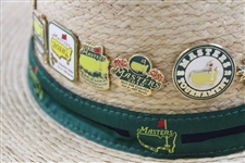 Masters Tournament Straw Hat with Commemorative Pins - New with Tags - Size S/M