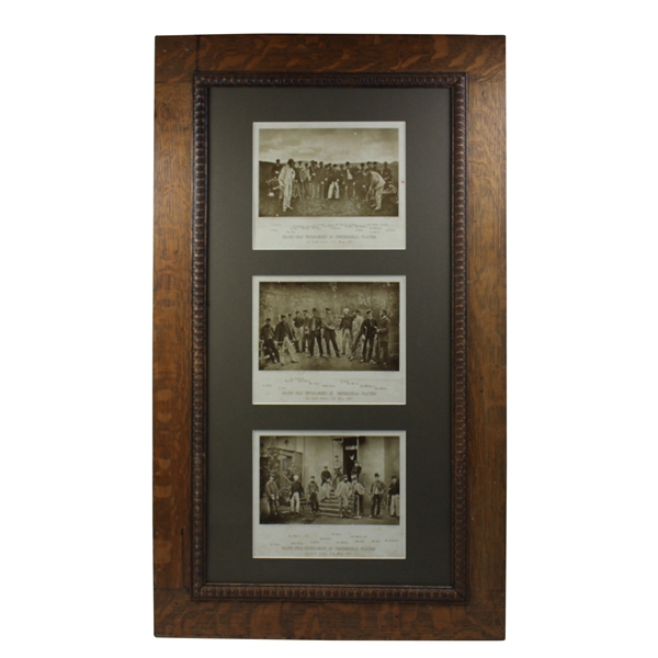 c.1900 Woodburytypes Golf Images of Pro Players on Leith Links in 1867