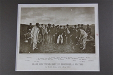 c.1900 Woodburytypes Golf Images of Pro Players on Leith Links in 1867
