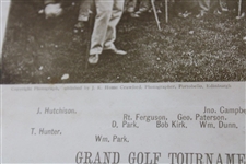 c.1900 Woodburytypes Golf Images of Pro Players on Leith Links in 1867