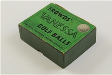 Vintage Frowds' Vanessa Golf Balls Box 