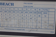 Tiger Woods' Signed Official Used 1999 AT&T Pro-Am Competitor Final Rd. Scorecard w/Print JSA ALOA