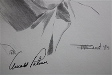 Arnold Palmer Signed Van Zandt Print JSA ALOA