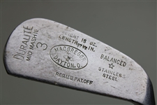 Macgregor Dayton Duralite 3 Balanced Stainless Steel Mid Mashie w/Shaft Stamp