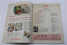 1954 Sports Illustrated 2nd Weekly Issue Magazine w/Golf Bags at The Masters Cover - August 23rd