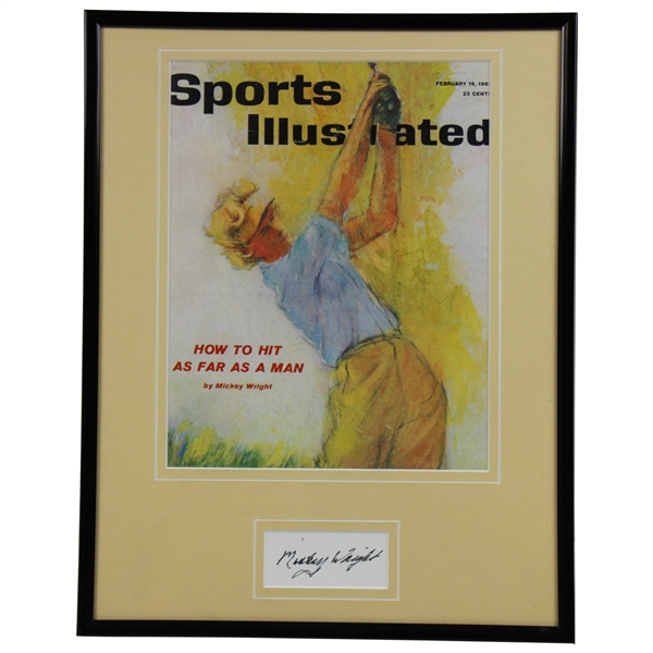 Mickey Wright Signed Cut w/1962 Sports Illustrated - February - Framed JSA ALOA