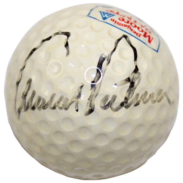 Arnold Palmer Signed Benjamin Moore Paints Logo Ball JSA ALOA